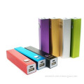 Hot Rectangle 2600mAh Christmas Gift Metal Portable External Battery Powerbank